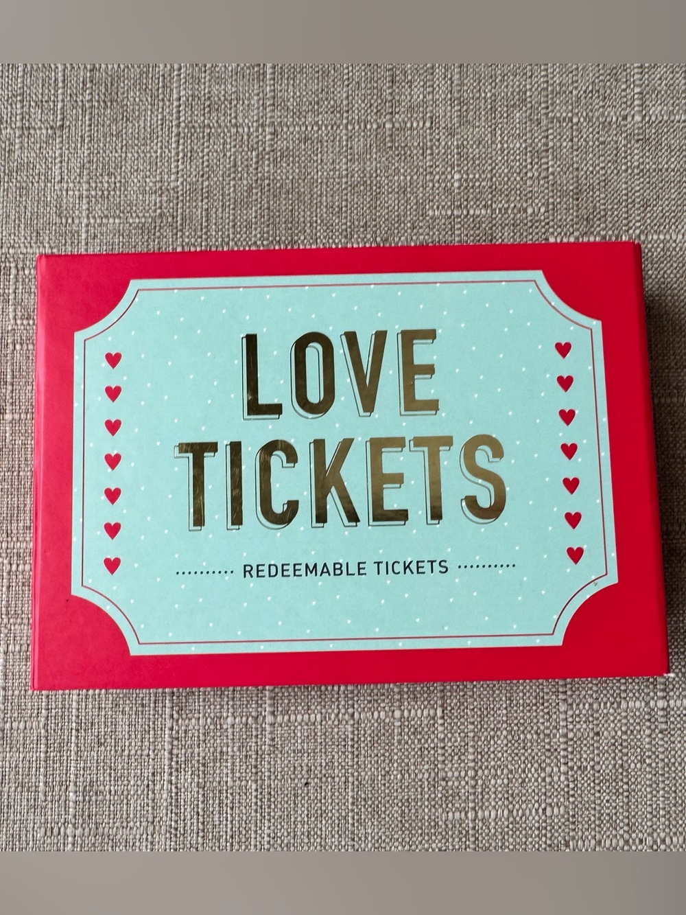 Love Tickets Redeemable Ticket Book - Anniversary Gift / Valentines Day gift - Picture 2 of 6